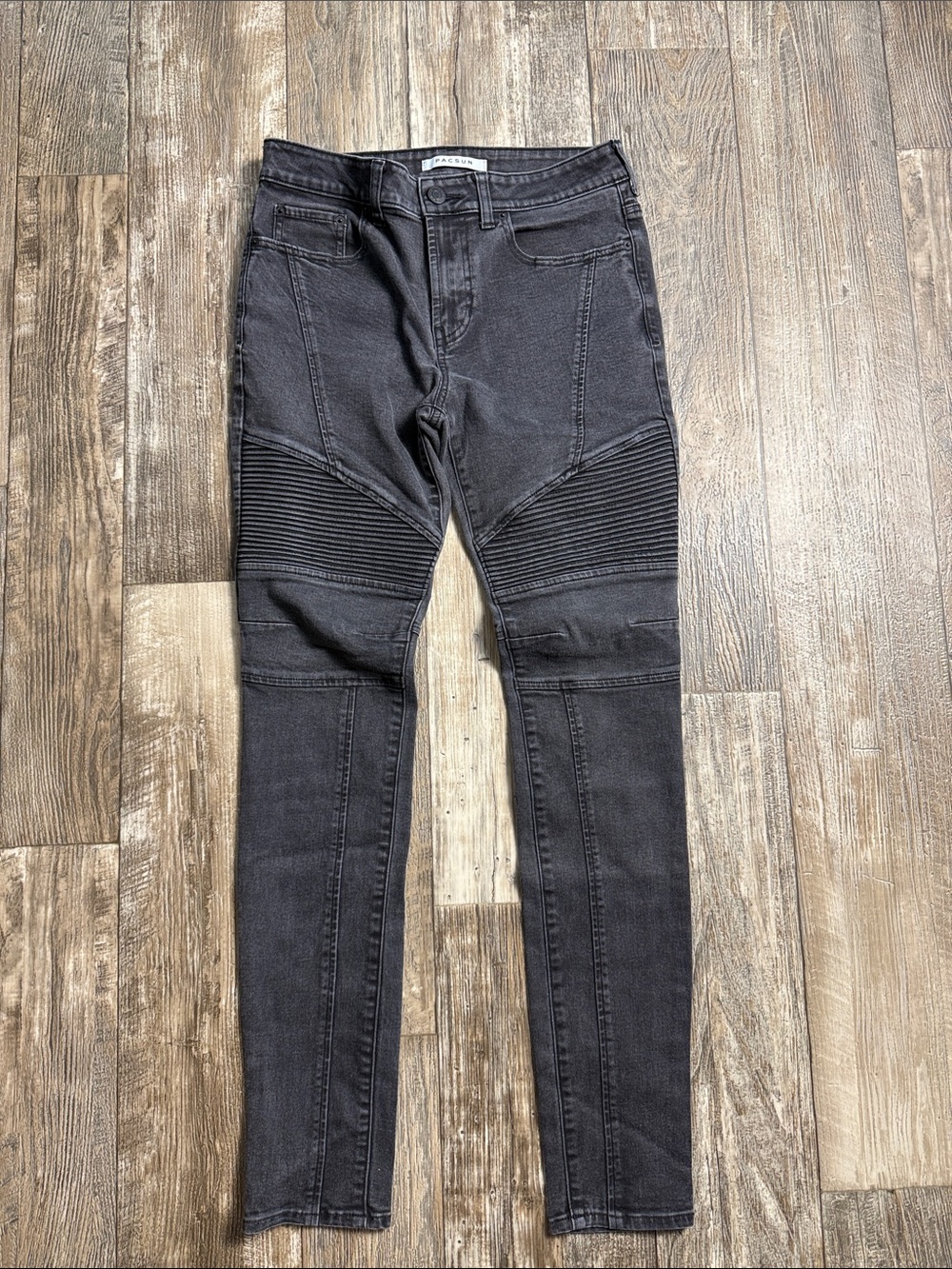 🌟PacSun 🌟Men's Stacked Skinny Moto Biker stretchy Jeans, 30-32